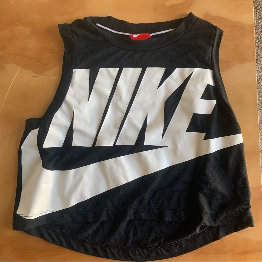 Nike cropped tank - black, size medium.